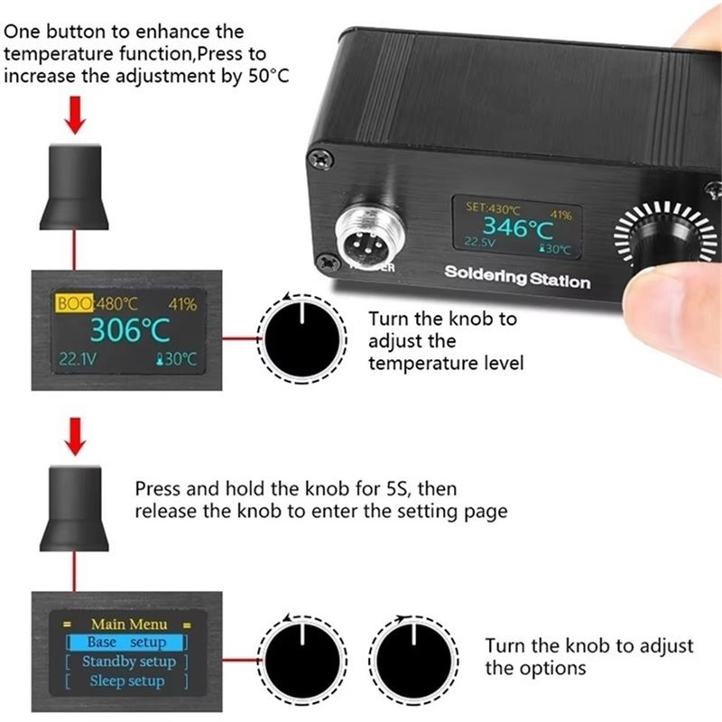 【A56X】T12 Tragbare Mini-Digita – Digital Soldering Station T12 Bewertung und Preis