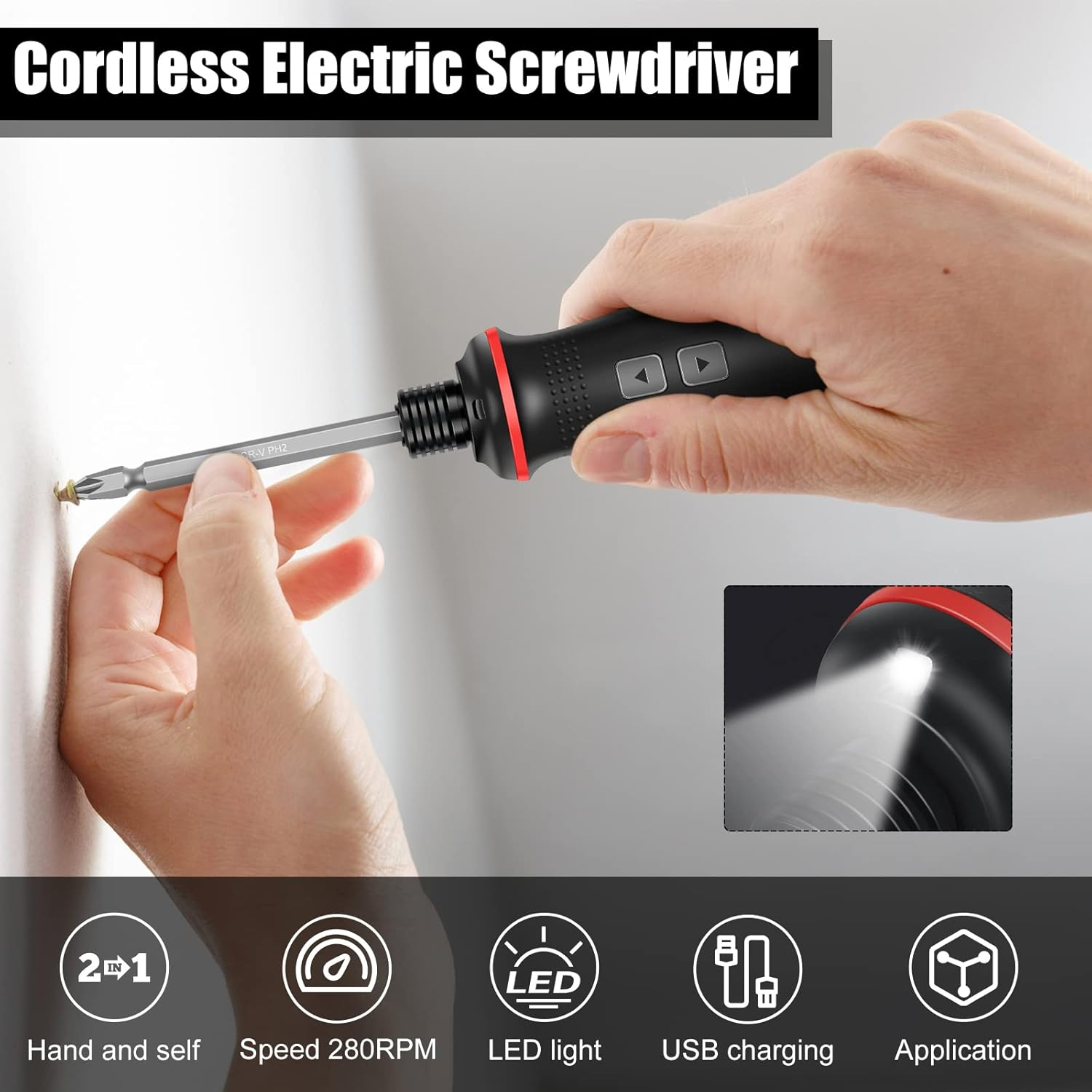 Wiederaufladbarer 3,7V Kabello – Electric Screwdriver Rechargeable Usb Bewertung und Preis